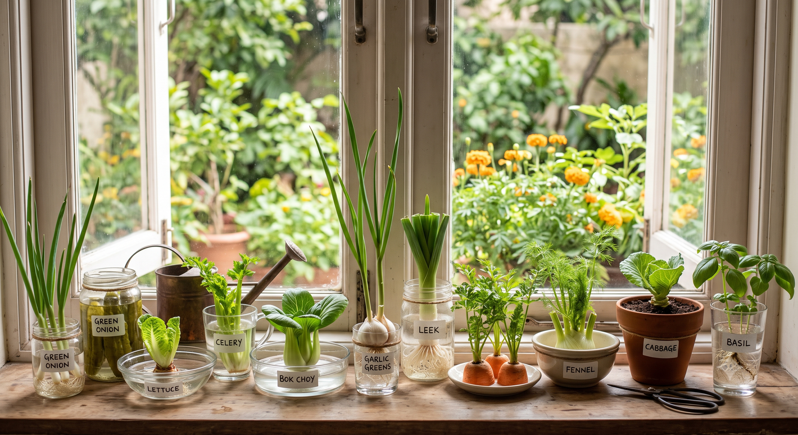 Never Buy These 10 Vegetables Again: Regrow Them From Scraps on Your Windowsill