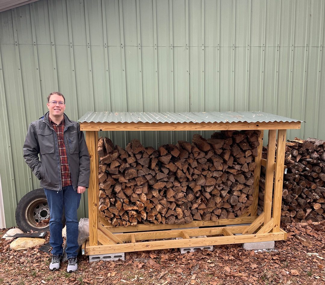 How to Build a Simple Backyard Firewood Rack