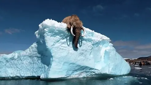 The Iceberg Floated Near A Village. All The Residents Turned Pale